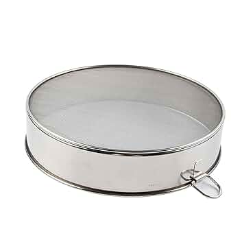 木製　円形　メッシュふるい 36cm 裏こし器 木製 形 メッシュふるい 36cm 裏こし器